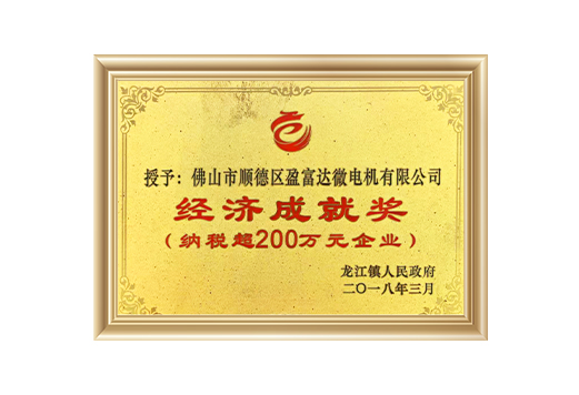 经济成就奖(纳税超200万元企业)